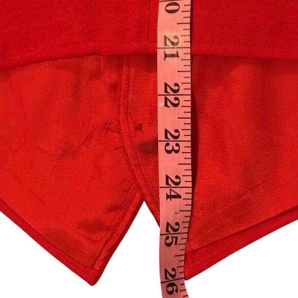 Vintage 80s Pendleton USA Men’s Size Small Red Vest with Button Down Pointed Hem - Picture 3 of 6